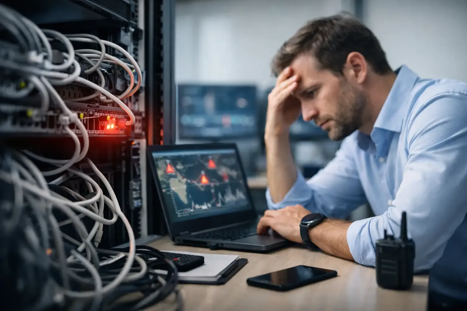 Network outage and rapid recovery plan